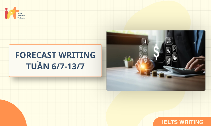 [FORECAST WRITING] Dự Đoán IELTS WRITING TUẦN (6/7-13/7)