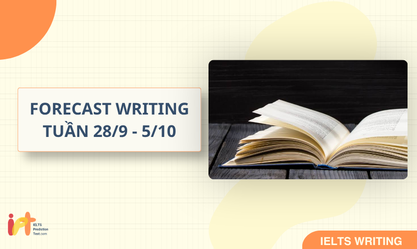 [FORECAST WRITING ] Dự Đoán IELTS WRITING TUẦN (28/9 - 5/10) 