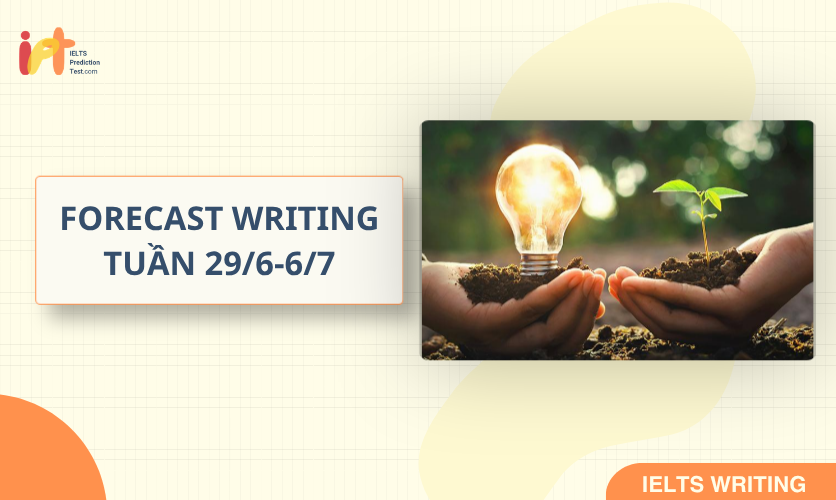 [FORECAST WRITING] Dự Đoán IELTS WRITING TUẦN (29/6-6/7)