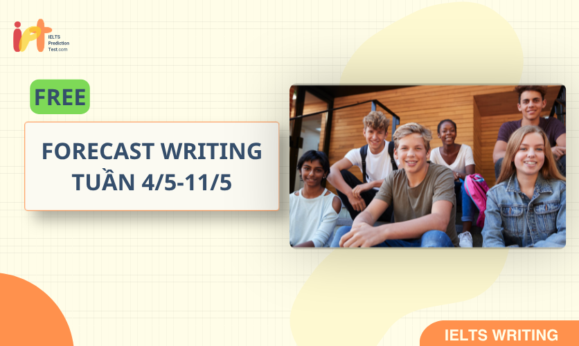 [FORECAST WRITING] FREE Dự Đoán IELTS WRITING TUẦN (4/5-11/5)